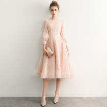 Party evening dress women 2019 new long Bridesmaid Dress host show thin party celebrity annual meeting dress