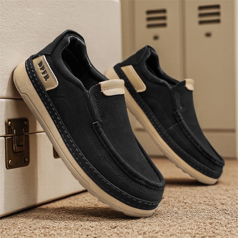 豆豆鞋男款秋季百搭英伦风商务男士休闲皮鞋一脚蹬开车软底乐福鞋