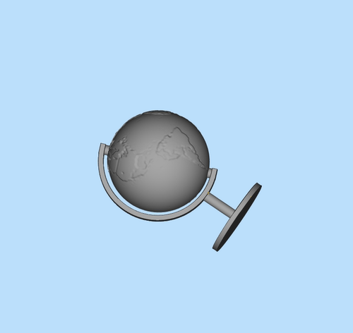 stl地球仪模型03200919三维图纸（STL格式）