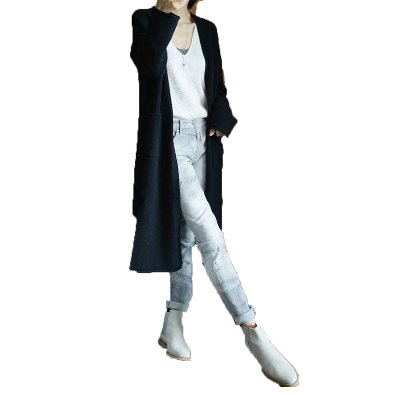 毛衣外套女韩版2018新款网红毛衣开衫外套中长款针织开衫羊毛衫潮
