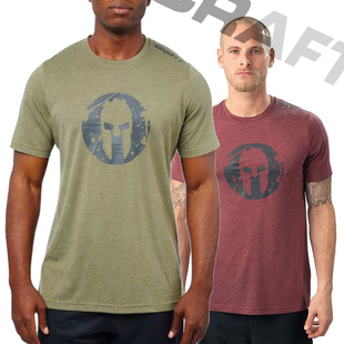 craft夸夫特SPARTAN斯巴达涤棉混纺短袖速干弹力体恤男款1908321