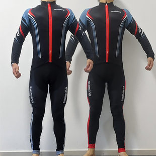 外贸库存男款背带长裤长袖自行车骑行服套装速干排汗夏季防晒透气