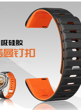 适用Suunto手表Vertical颂拓9Peakpro/5peak诺曼钉扣磁吸硅胶表带