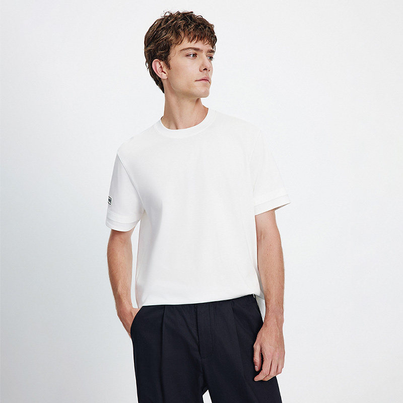 Navigare意大利小帆船白色套头短袖T恤男2026夏季纯棉凉感体恤衫