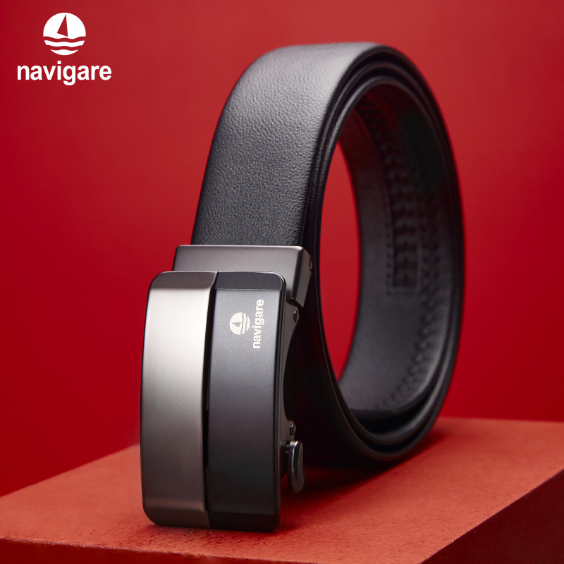 【送男朋友的礼物】navigare意大利小帆船牛皮腰带真皮男士皮带