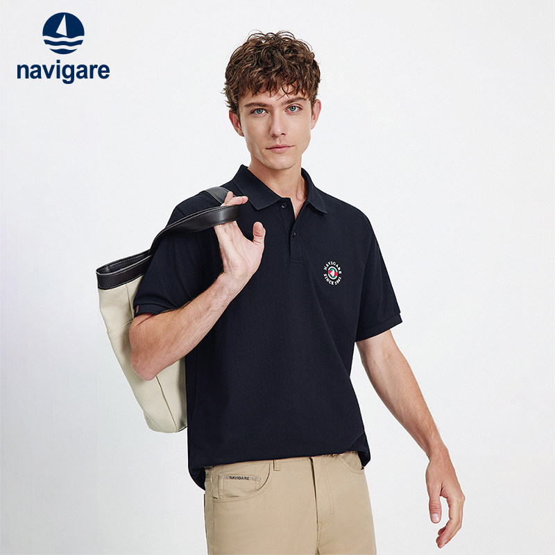 Navigare意大利小帆船凉感短袖POLO衫男2026夏季新款休闲翻领T恤,男装,T恤,淘宝优惠券,粉丝福利购,淘宝优惠卷