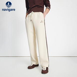 加绒卫裤 Navigare意大利小帆船加厚休闲裤 宽松运动裤 秋冬新款 男士