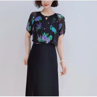 HQ747连衣裙女2026新款夏季时尚休闲显瘦遮肉高级感中年女妈妈裙