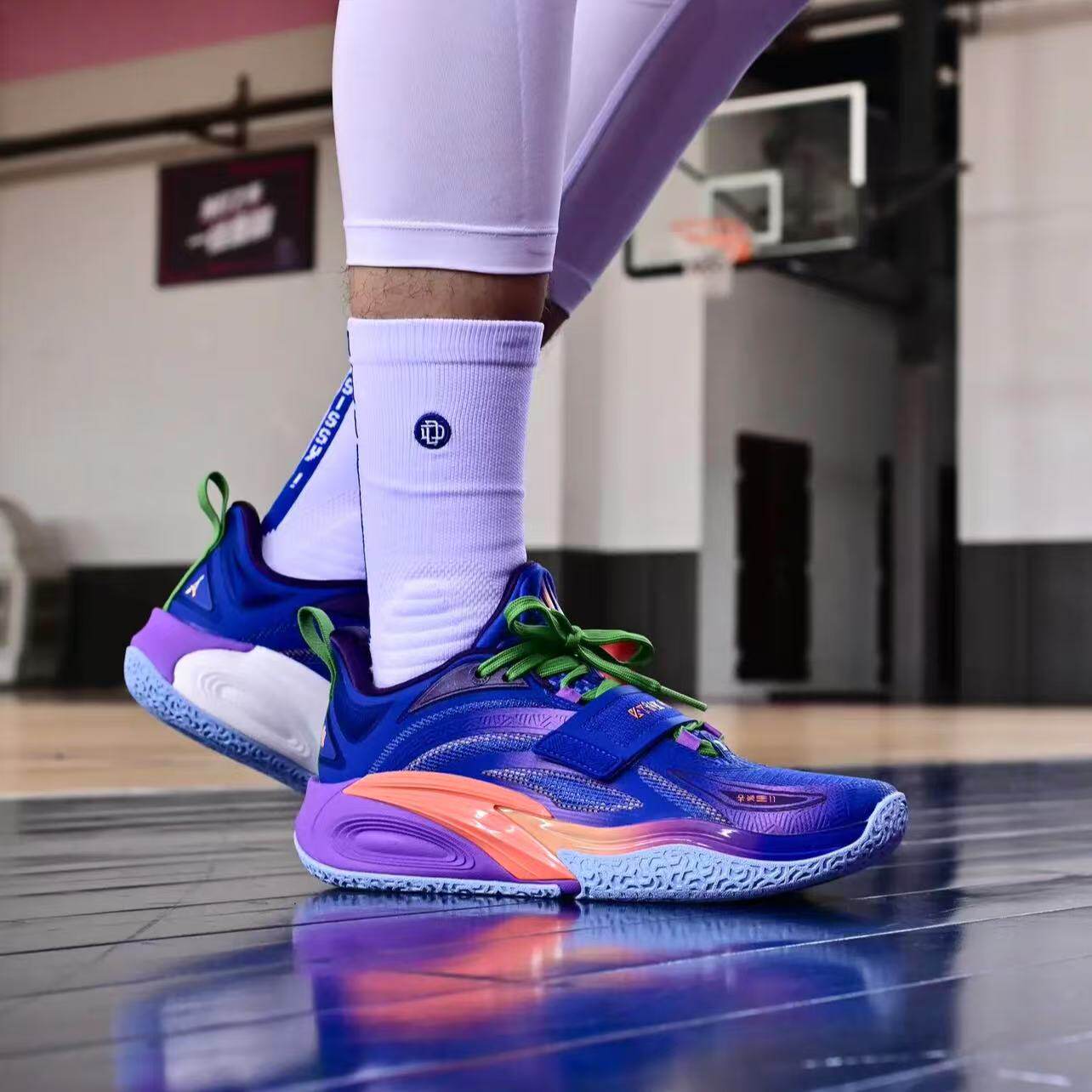 安踏KAI 1欧文一代鸢尾花 太极氮科技减震耐磨专业实战低帮篮球鞋