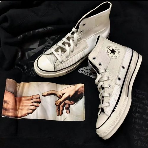 张艺兴欧阳娜娜同款匡威解构鞋