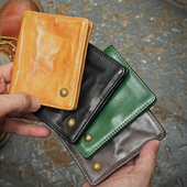 真皮短款 本儿哥 皮具工作室 钱包男士 钱包