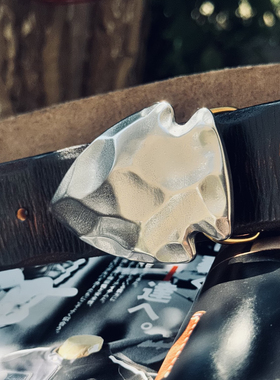 MOZE美式复古真皮腰带工装裤牛仔裤头层牛皮做旧男士皮带礼盒包装