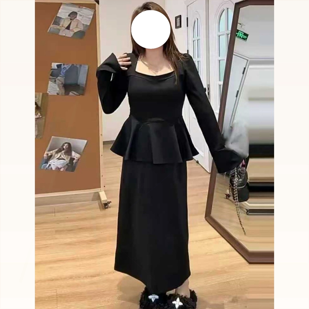 叶边显瘦上衣1802半身裙秋季工作