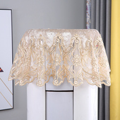 柜机空调防尘罩布艺蕾丝美 欧式 圆形立式 格力圆柱空调顶盖巾通用