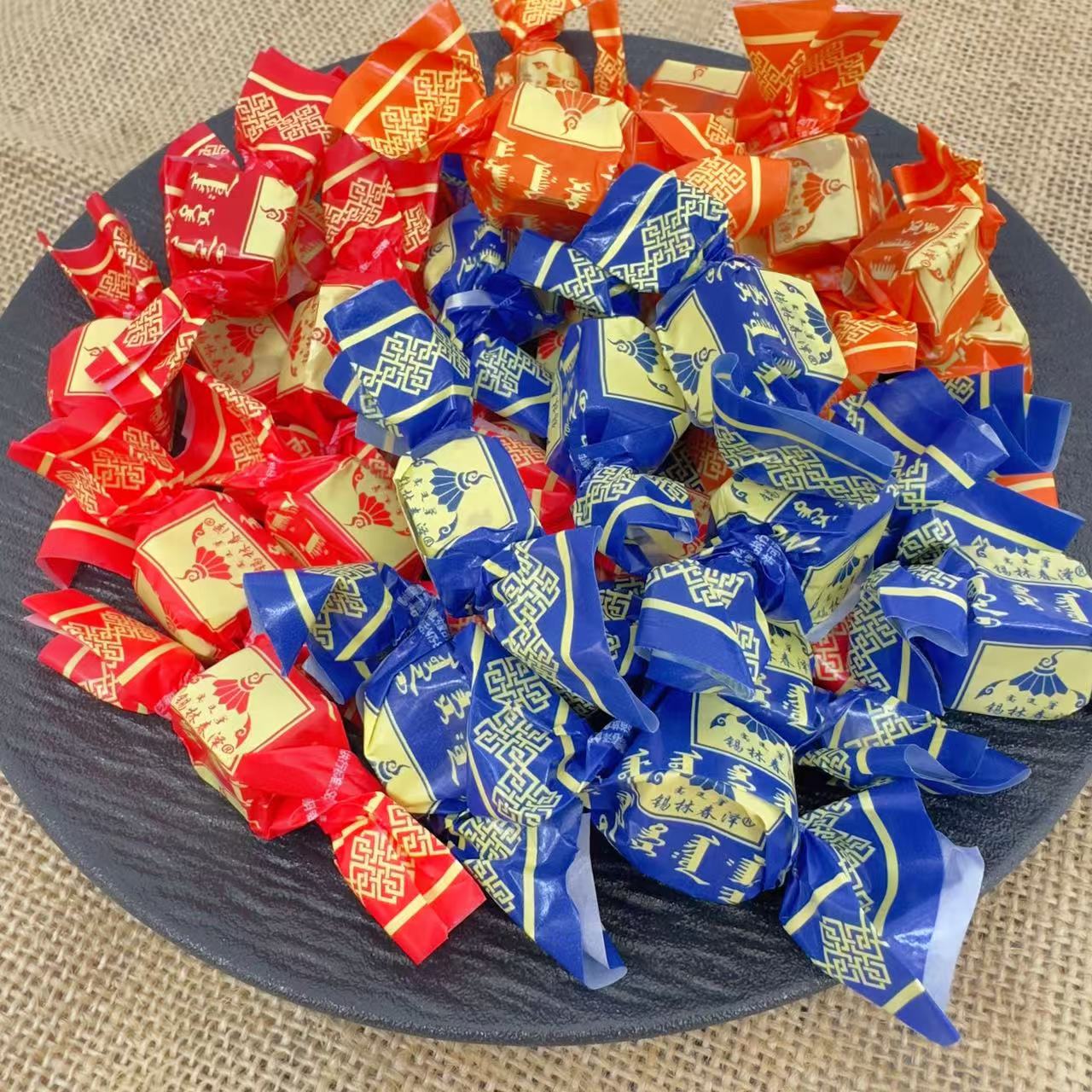 锡林春泽乳清酸奶糖炒米糖芝麻味内蒙古特产糖果无添加剂开袋即食