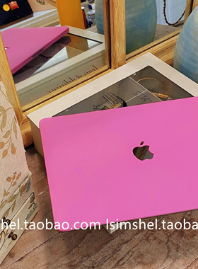 SHELL丨MacBook适用苹果笔记本Air13保护壳M2Pro15芭比粉pro16Max