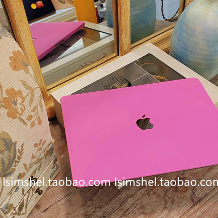 SHELL丨MacBook适用苹果笔记本Air13保护壳M2Pro15芭比粉pro16Max