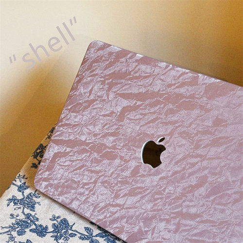 Macbook保护壳霞光紫褶皱简约套