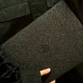 Macbook苹果笔记本保护壳2020款 Air电脑pro16黑色闪粉套13M114