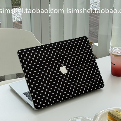 Macbook苹果电脑保护壳布艺波点