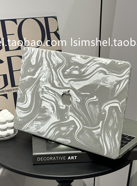 SHELL丨适用于Macbook保护壳华为笔记本新款外壳银灰色阿尔卑斯macbookairM414寸Pro13M3英寸软套16/15寸Max