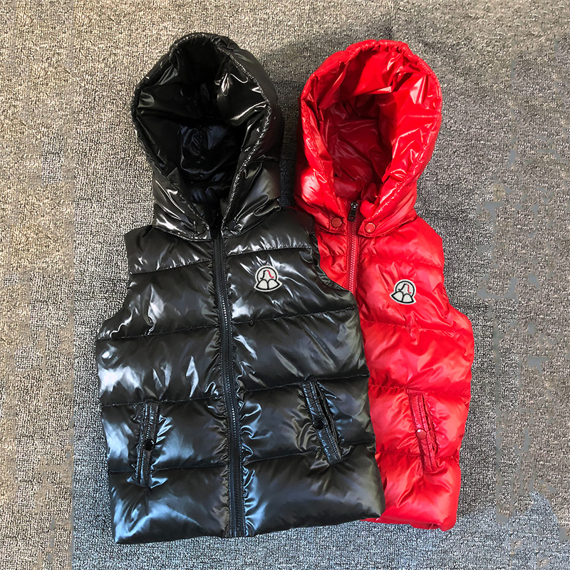 童装秋冬季新款儿童羽绒服马甲男女中大童轻薄款保暖带帽背心外穿