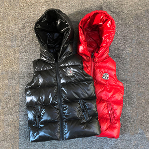 童装秋冬季新款儿童羽绒服马甲男女中大童轻薄款保暖带帽背心外穿