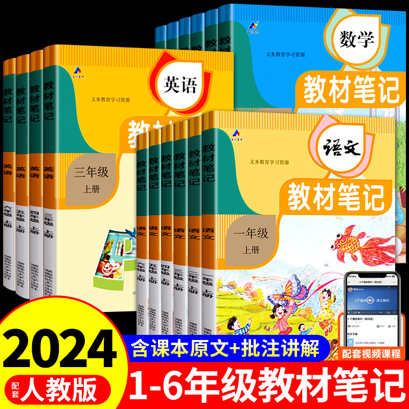 时光学2024新版教材笔记1-6年级