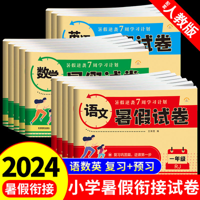 2024人教版小学暑假试卷1-6年级