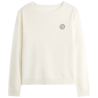 海澜优选绵羊毛圆领套头针织衫