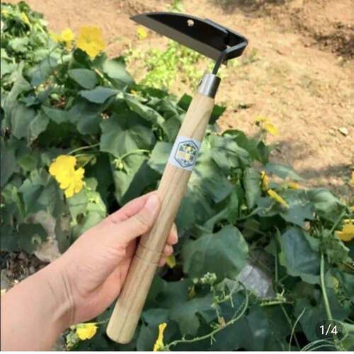 慧里百货锄头日本进口锰钢小锄头德国农用加厚异形锄种菜除草神器