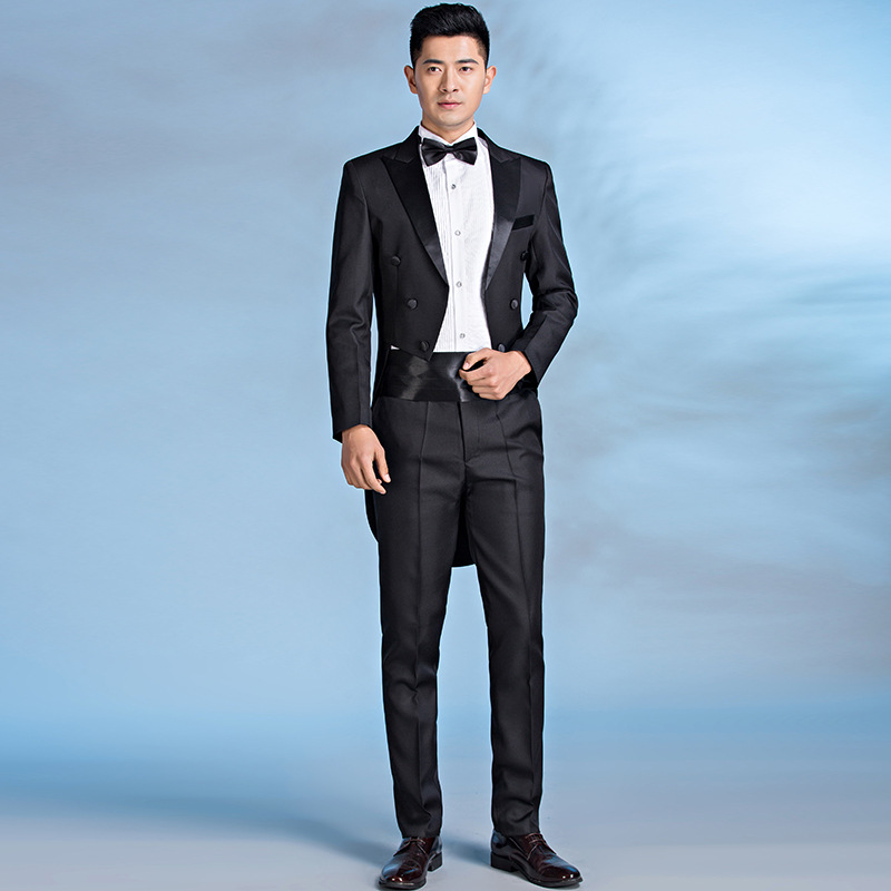 2025新款大合唱男士燕尾服结婚演出舞台大合唱美声表演主持司