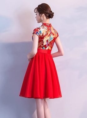 2025新款新款孕妇敬酒服短款新娘