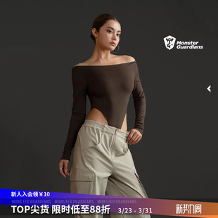 连体紧身衣 极点科技系列女子高开衩露背长袖 Monster Guardians