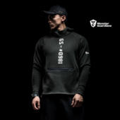 型连帽套头森林绿卫衣 男子运动健身卫衣宽松版 Monster Guardians