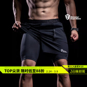 高弹轻薄训练跑步四分裤 双层专业健身运动短裤 Guardians Monster