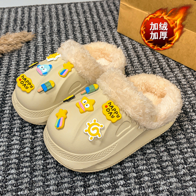 帮登正品男童棉拖鞋2025冬季新款儿童加绒加厚棉鞋中大童男孩保暖