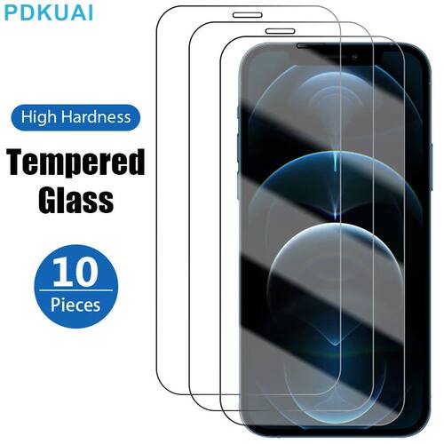 10/5/3PCS Tempered Glass for IPhone 14 13 12 11 Pro Max Mini Plus 7 8 X XR Screen Protector Ultra Th