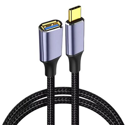 Type-C to USB 3.0 A Cable OTG Adapter Line High Speed Data Cord Male to Female Extension Wire For La