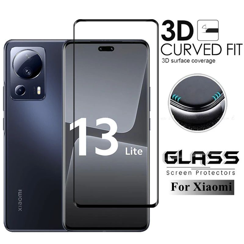 Full Cover Glass For 13 Lite Screen Protector For 13 Lite Tempered Glass Protective Phone Film For 1