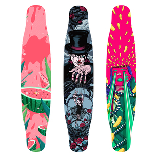 不在家长板西瓜绿光傀儡板面成人男女生专业舞板滑板dancing/平花