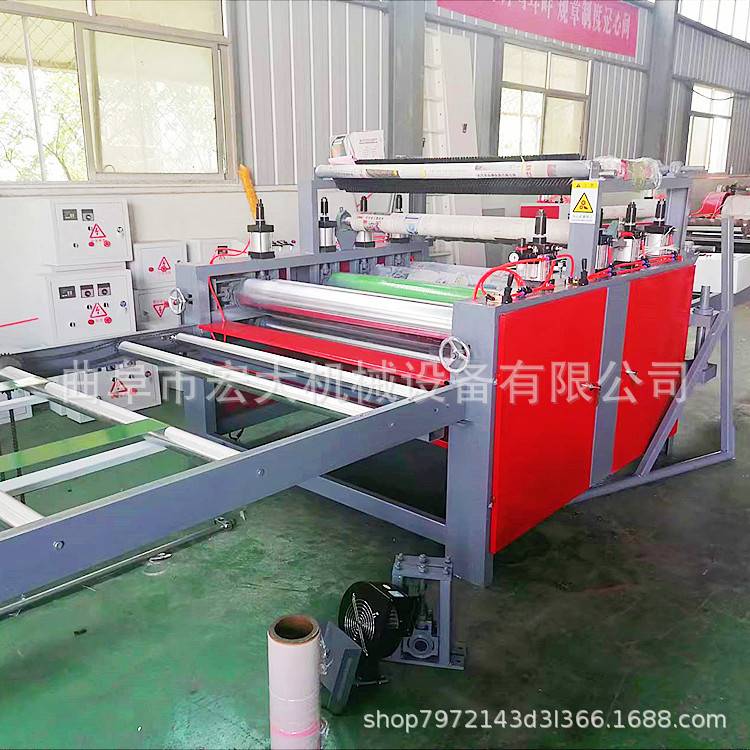 宏大墙纸墙布二次加工贴面机 装饰墙板加工平贴机 热熔胶贴面机