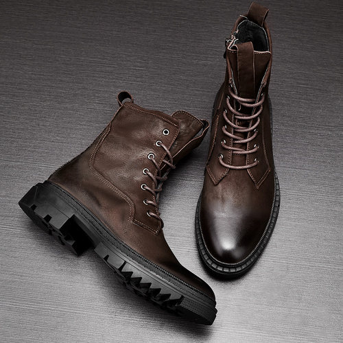 英伦复古真皮潮流时尚百搭马丁靴