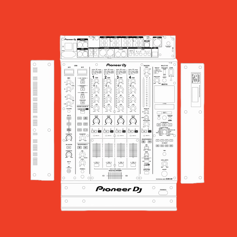 先锋DJM-A9混音台全包围保护贴膜