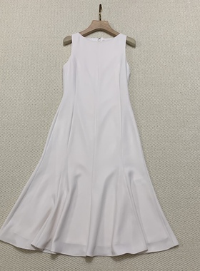 Th同款 2025春夏新品女装 三醋酯混纺鱼尾伞摆连衣裙 P0109604