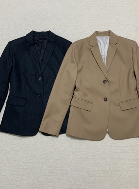 [Good Wool]Th柜4k 2024秋冬新品女装 法兰绒两粒扣西装 N0801103