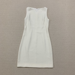 2024新品 连衣裙 女装 修身 L0509630 三醋酯混纺小v领无袖