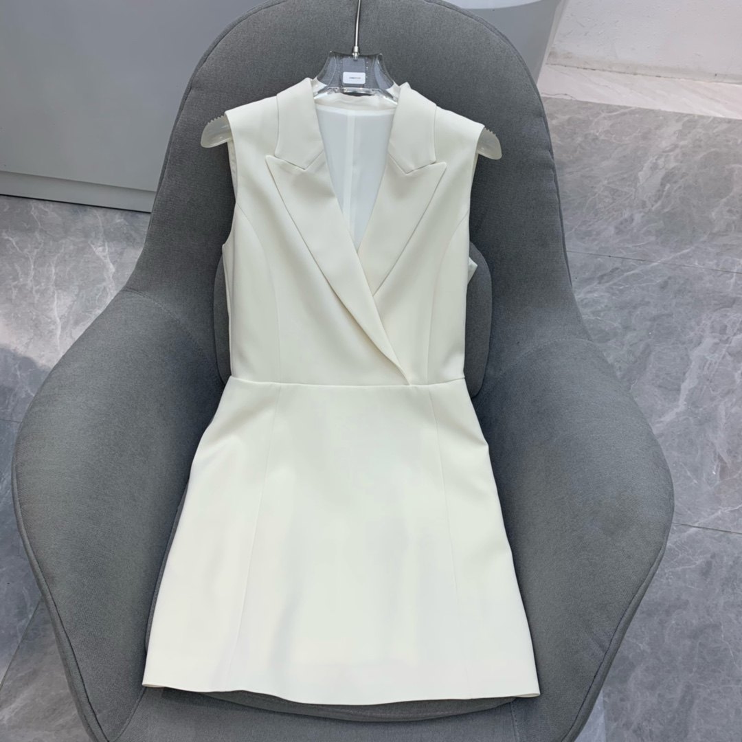 OL西装裙三醋酸纯色高腰