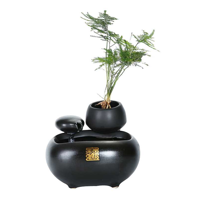正品创意陶瓷流水喷泉摆件雾化加湿器水景鱼缸办公室桌面装饰乔迁怎么看?
