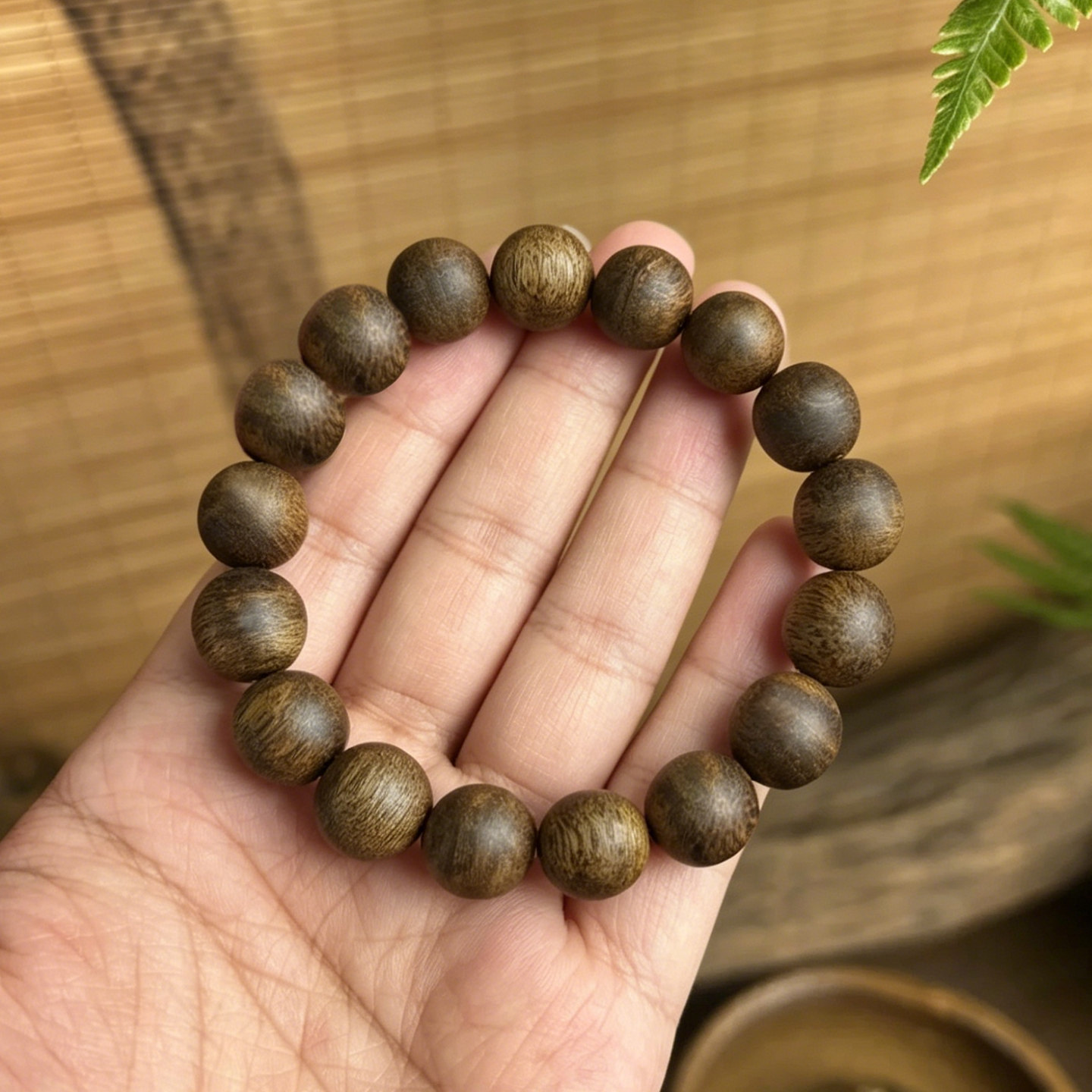 芽庄奇楠真沉香手串沉水级108颗女款文玩佛珠木手链念珠男款真品